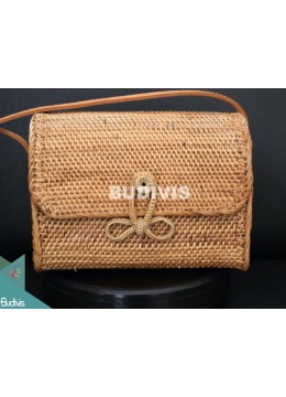 Mini Envelope Rattan Bag, Straw Bag, Hand-Woven Shoulder Bag