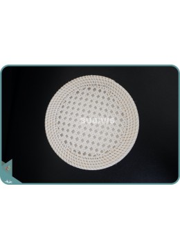 Body Only Woven Mesh Round Rattan Bag