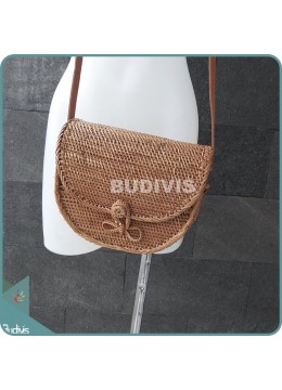 Hanwoven Solid Ata Plain Shoulder Bag