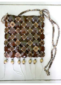 Coconut Handbag Beaded Handle, Coconut Souvenir Bags, Bali Handbag