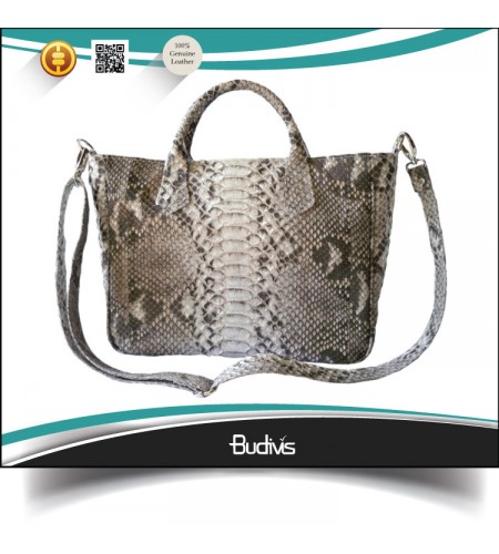 High Quality Genuine Exotic Python Skin Handbag