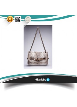 High Quality Manufactured Genuine Exotic Python Skin Handbag