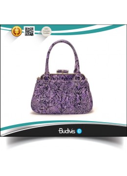 In Handmade Bali Guaranteed 100% Genuine Exotic Python Skin Handbag