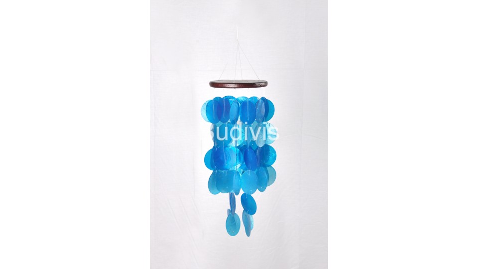 Blue Capiz Wind Chimes