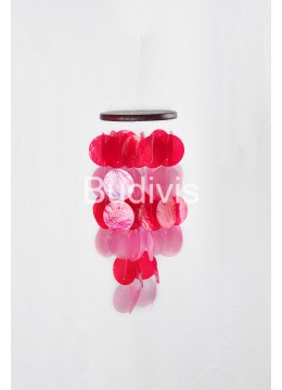 Red Capiz Wind Chime