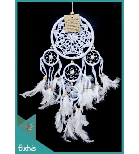 Dream Catcher, Dream Catcher, Multiple Children With Feathers In The Center Of The Dream Catcher