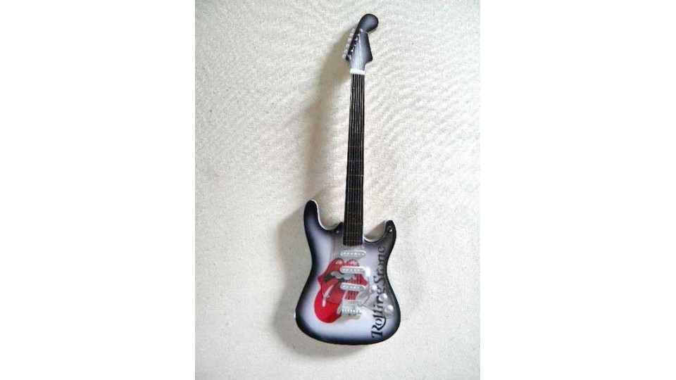 Miniature Guitar Rolling Stones