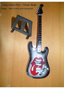 Miniature Guitar Rolling Stones