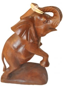 Wood Carving Elephant Statue