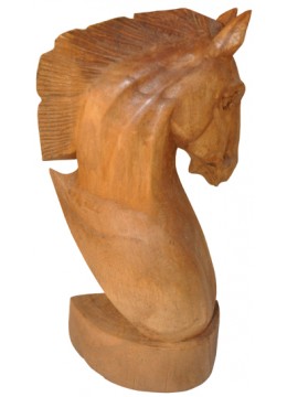 Wood Carving Horse Statue