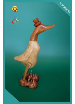 Bali Natural Wood Duck, Wood Duck, Bamboo Duck, Bamboo Root Duck, Production