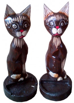 Cat Card Statue