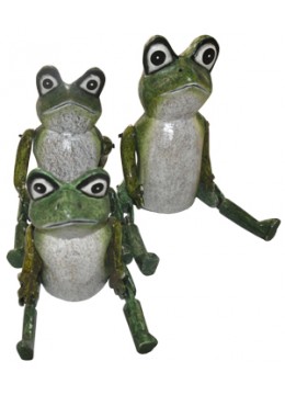 Frog 3-Piece Animal Statue