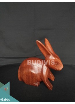 Hot Selling Wood Carving Rabbit Direct Sales Craftsman