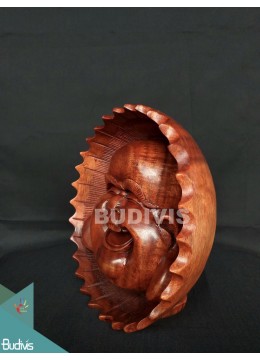 Hot Selling Wood Carving Yogi Face Direct Selling Artisan