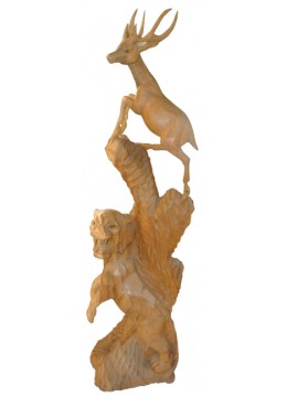 Wood Carving Animal Statue