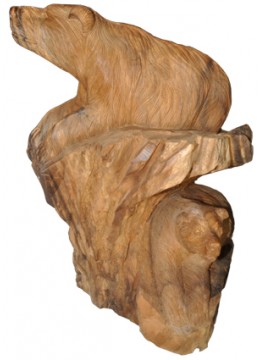 Wood Carving Bear Statue