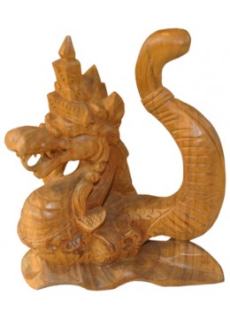 Wood Carving Dragon Decor