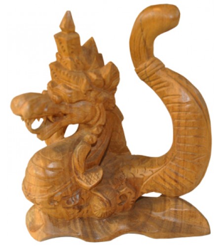 Wood Carving Dragon Decor