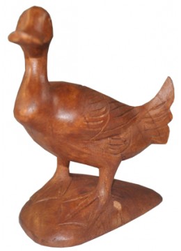 Wood Carving Duck Statue