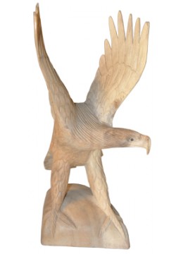 Wood Carving Eagle Statue