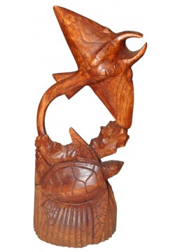 Wood Carving Fish stingray