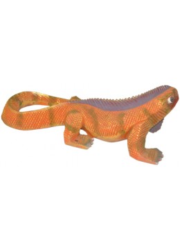 Wood Carving Iguana Statue