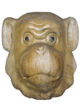 Wood Carving Mask Monkey