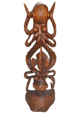 Wood Carving Octopus