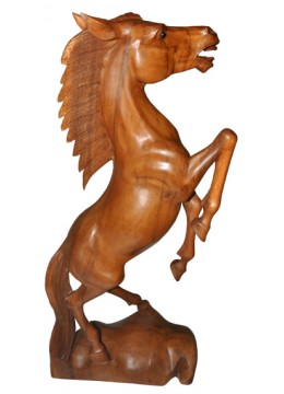 Wood Carving Standing Horse