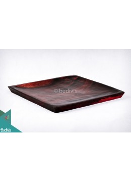 Medium Wooden Square Plate