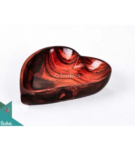 Wooden Heart-Shaped Bowl (Small)