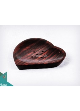 Wooden Incense Burner Vertical Incense Burner Heart Shape (Small)