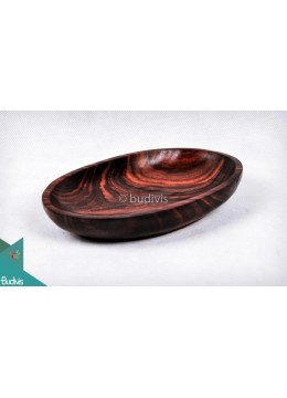 Wooden Oval Bowl Black Set Of 4