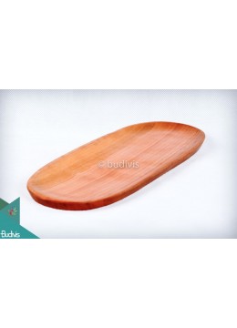 Wooden Oval Food Storage Tray (Large)