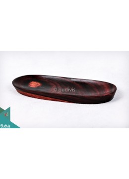 Wooden Sauce Dish Oval Rectangular