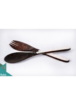 Wooden Spoon And Fork Set 2 Pcs