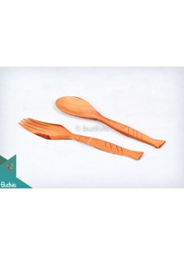 Wooden Spoon And Fork Set 8 Pieces