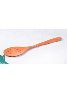 Wooden Spoon For Straining Large