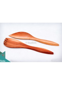 Wooden Spoon Fork Lunch Box Set 2 Pieces Large