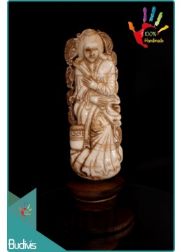 Bali Goddess Hand-Carved Bone Landscape Ornaments Best Seller