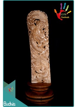 Bali Hand-Carved Bone Dragon Landscape Ornaments Are Popular