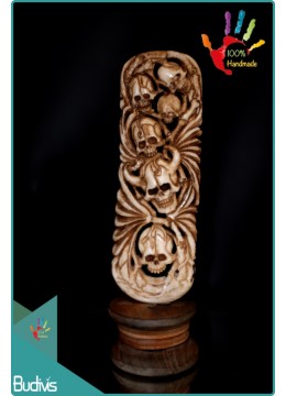 Best Selling Hand Carved Bone Skull Landscape Decoration Bali