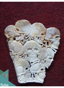 Skeleton In Love Landscape Bone Carving