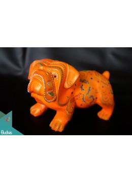 Faux Bali Resin Bulldog Home Decor, Resin Figurines Custom Hand, Statue Collectible Figurines Resin