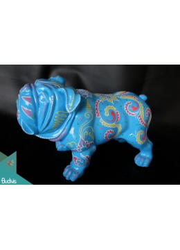 Faux Bali Resin Bulldog Home Decor, Resin Figurines Custom Hand, Statue Collectible Figurines Resin