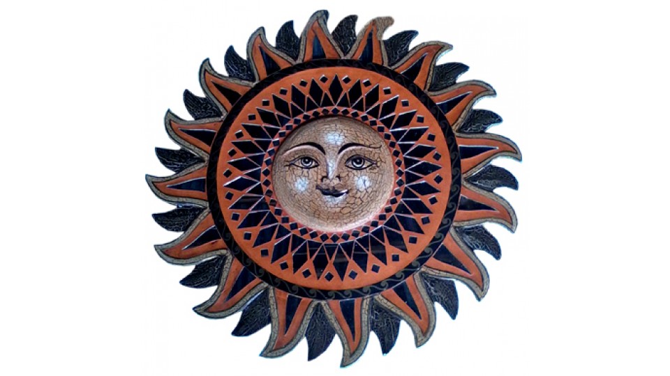 Wall Hanging Glass Sun Star