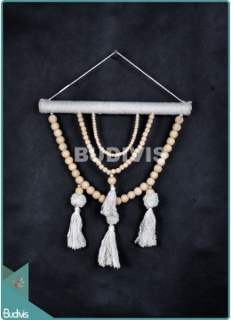 Production Wall Hanging Hippie Wood Beads Tassel Bohemian Style Living Room