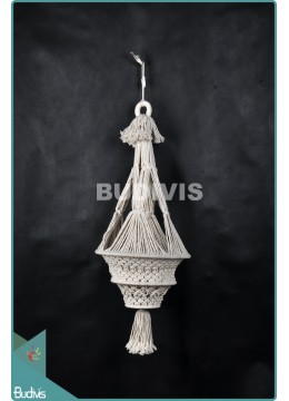 Wholesale Lampshade Chandelier Cotton Rope Hippie Feather Hanging Bohemian Style Handmade