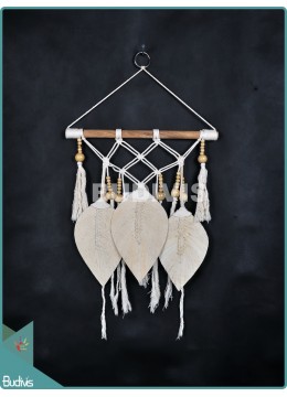 Wholesaler Wall Hanging Hippie Triple Feather Bohemian Style Handmade Living Room